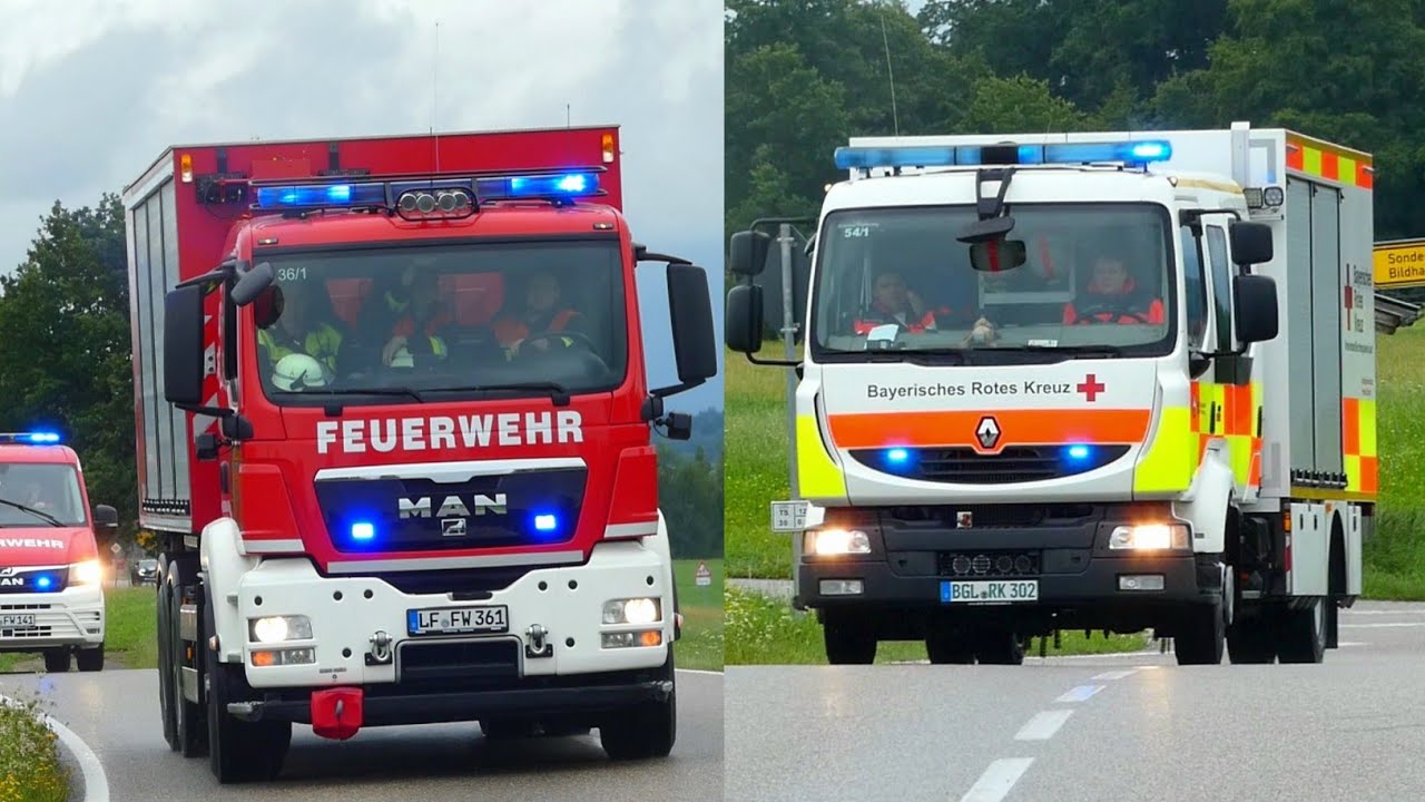 ELW + WLF AB-THL + MTW FF Laufen & BRK KV TS/BGL