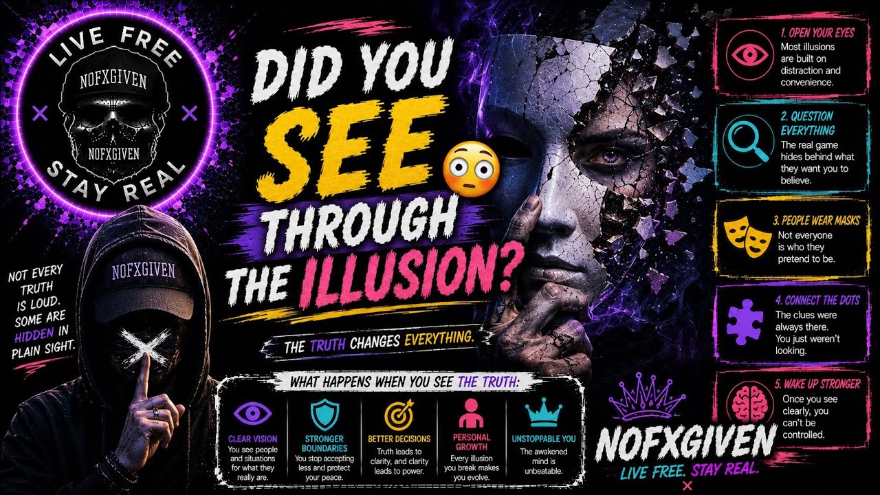 You Fell for the illusion… Not Me