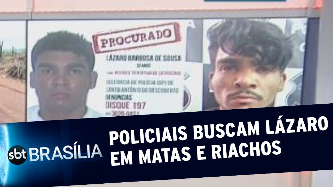 Lázaro Barbosa é procurado há 7 dias | SBT Brasília 15/06/2021