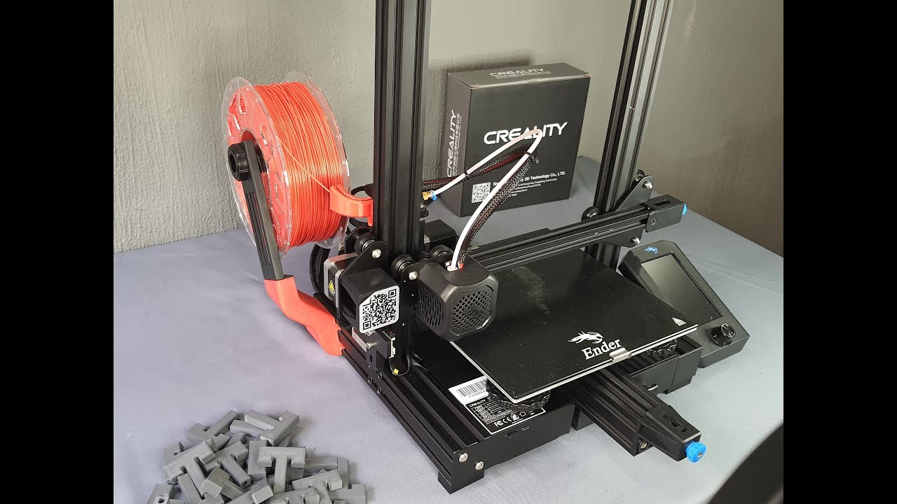 Ender 3 v2 - First Upgrade Filament Spool Holder - by Tostatronic