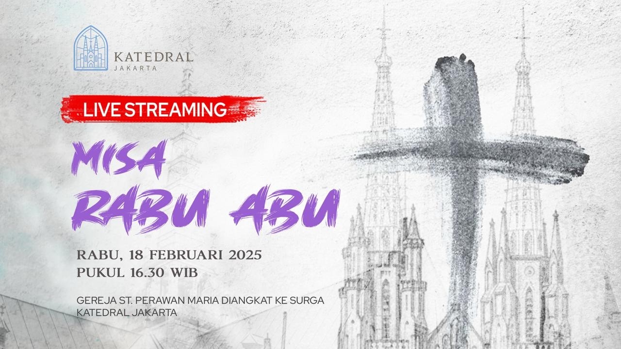 MISA HARI RABU ABU, RABU 18 FEBRUARI 2026, PK 16.30 WIB