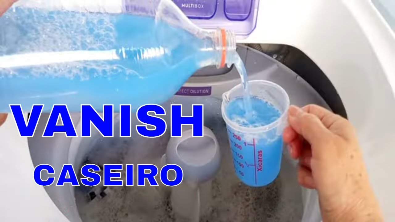 O Melhor Vanish caseiro -  Com 3 ingredientes Para Roupas Brancas e Coloridas