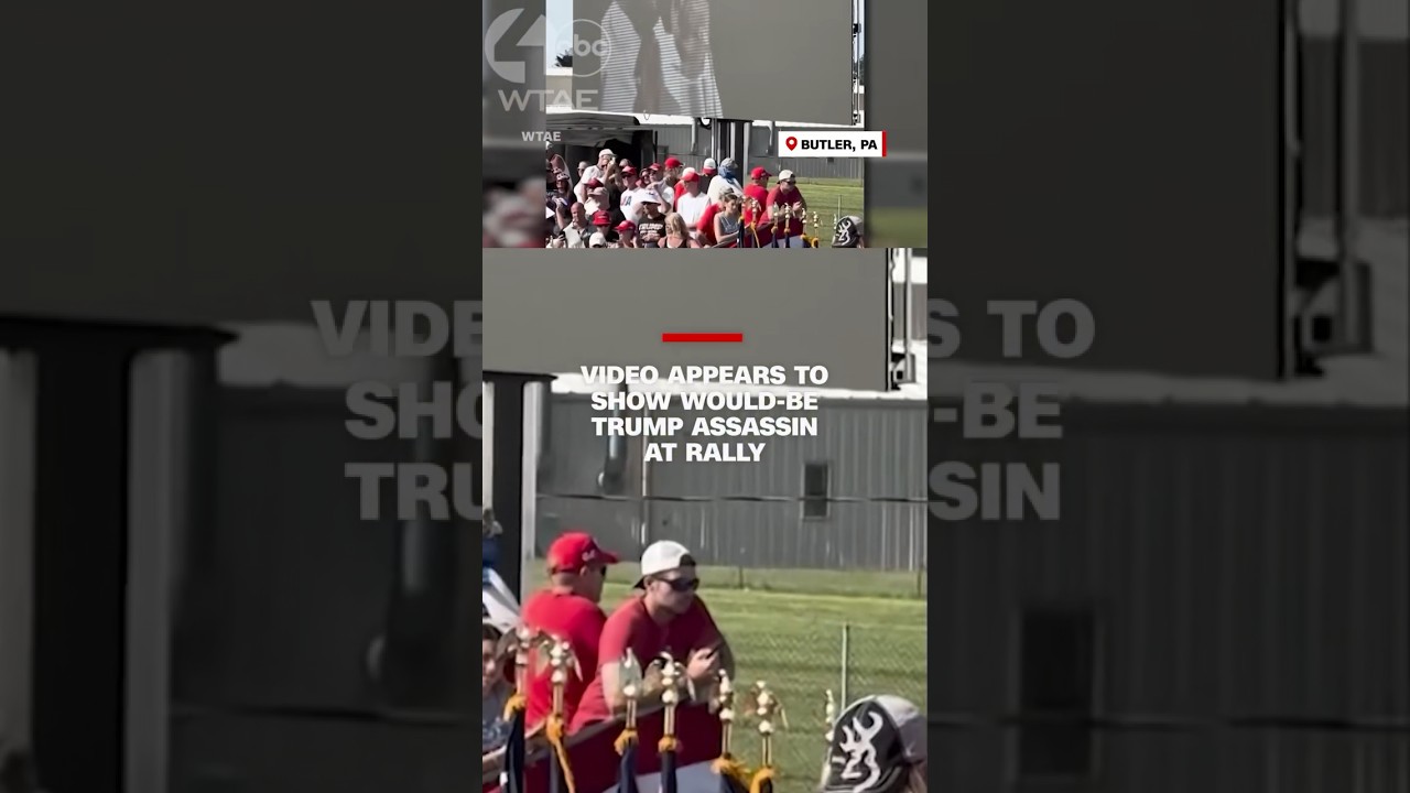 Video appears to show would-be Trump assassin at rally before shooting
