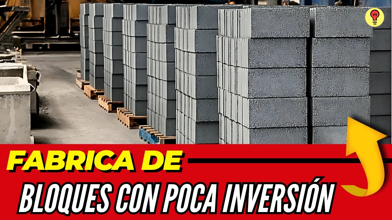 Cómo Montar una FÁBRICA DE BLOQUES DE CONCRETO Rentable 🧱