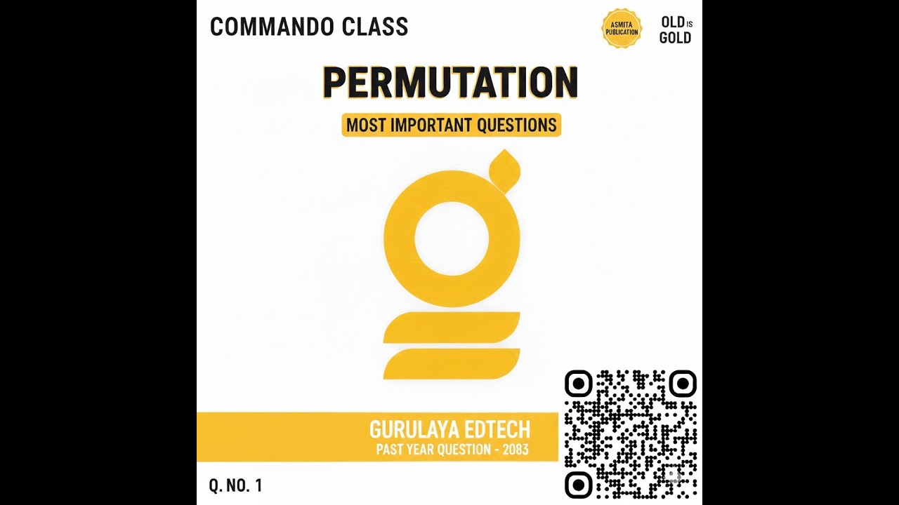 Commando Class | Grade 12 | Mathematics | Permutation and Combination | Question 10