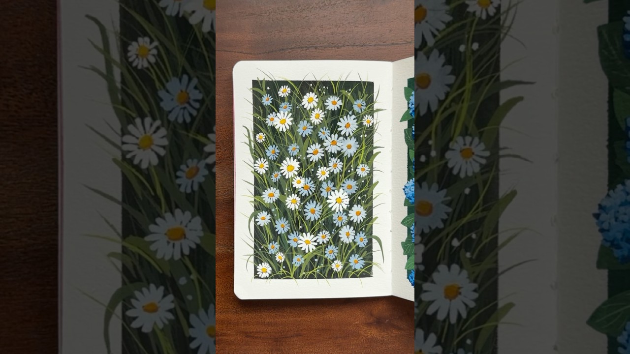 Learn how to paint daisies with this step by step tutorial for beginners! I&rsquo;m using gouache 💗