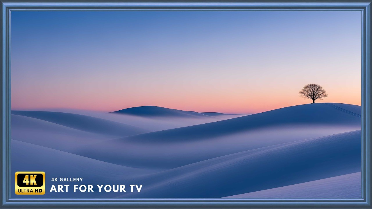 Dreamy Winter Dunes at Sunset 4K | Frame TV Art Collection