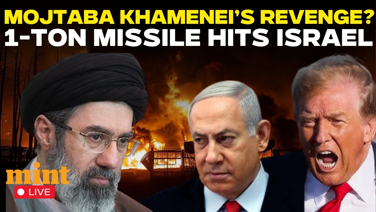 LIVE | Mojtaba Khamenei&rsquo;s Revenge? Iran Unleashes 1-Ton Warhead Missile On Israel | Trump | USA