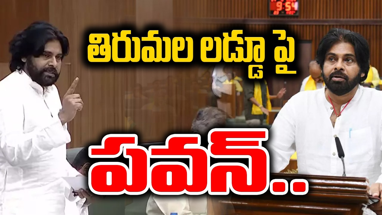 తిరుమల శ్రీవారి లడ్డూ ప్రసాద కల్తీ నెయ్యి వ్యవహారంపై అసెంబ్లీలో మాట్లాడిన పవన్ కళ్యాణ్ #pawankalyan