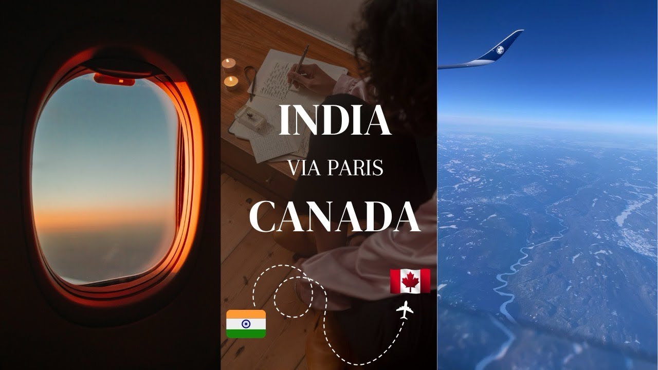 INDIA 🇮🇳 TO CANADA 🇨🇦 || Air France indirect Flight || Paris || Canada Immigration ​⁠​⁠🇨🇦