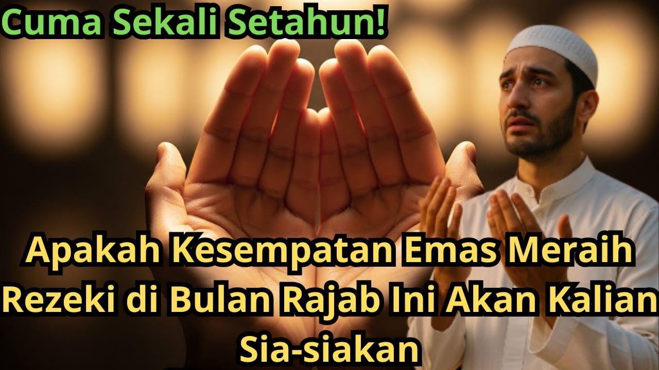 Rajab Sudah Tiba! Keutamaan Bulan Rajab & Doa Mustajab | Tangisan Doa Sambut Ramadhan 🤲✨