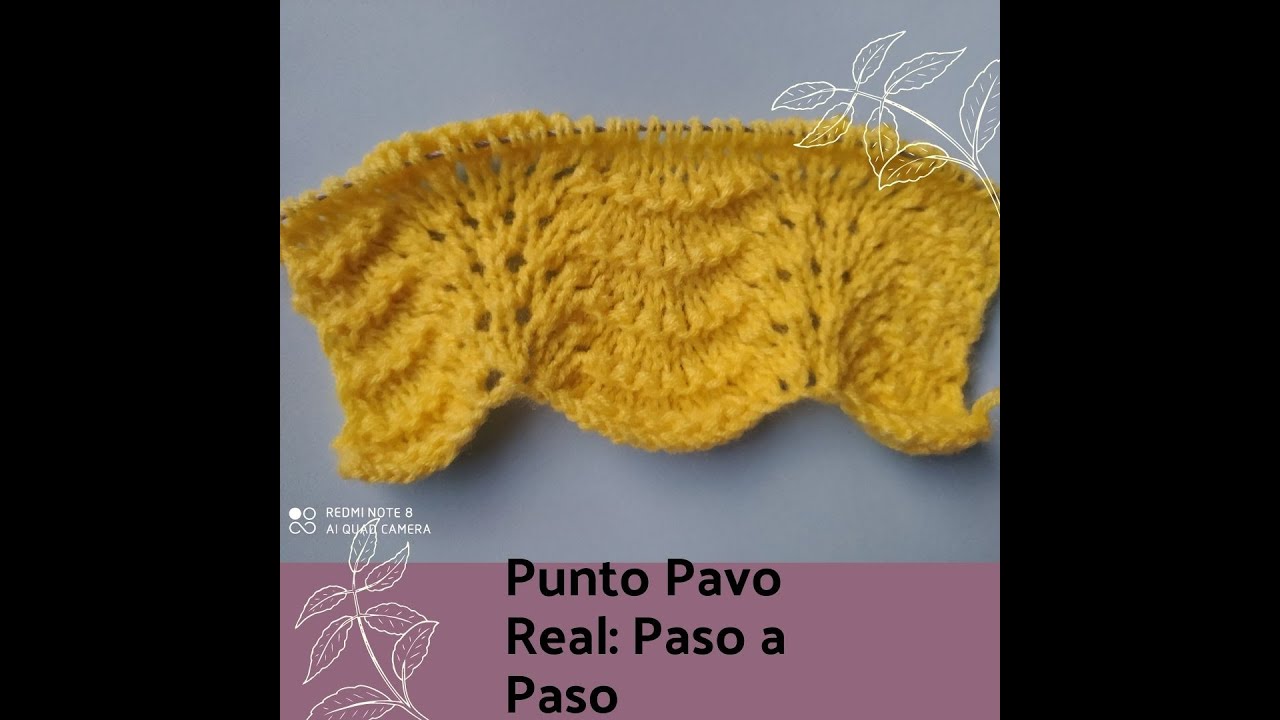 Punto pavo real: paso a paso