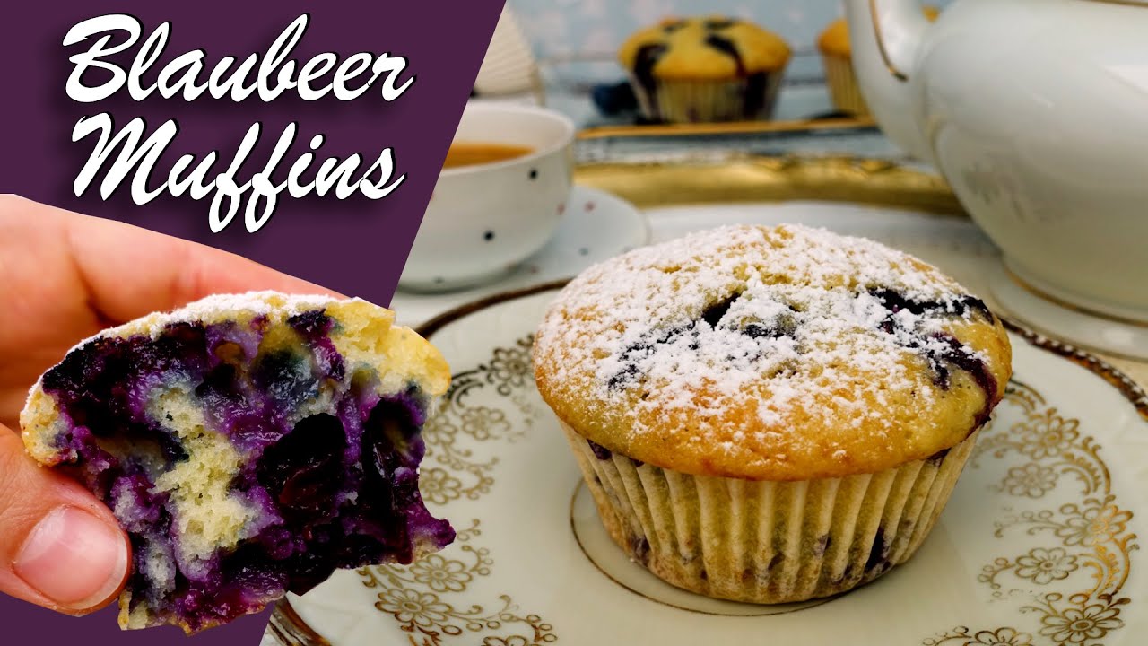 die besten Blaubeer Muffins mit Joghurt | super einfach & schnell gemacht