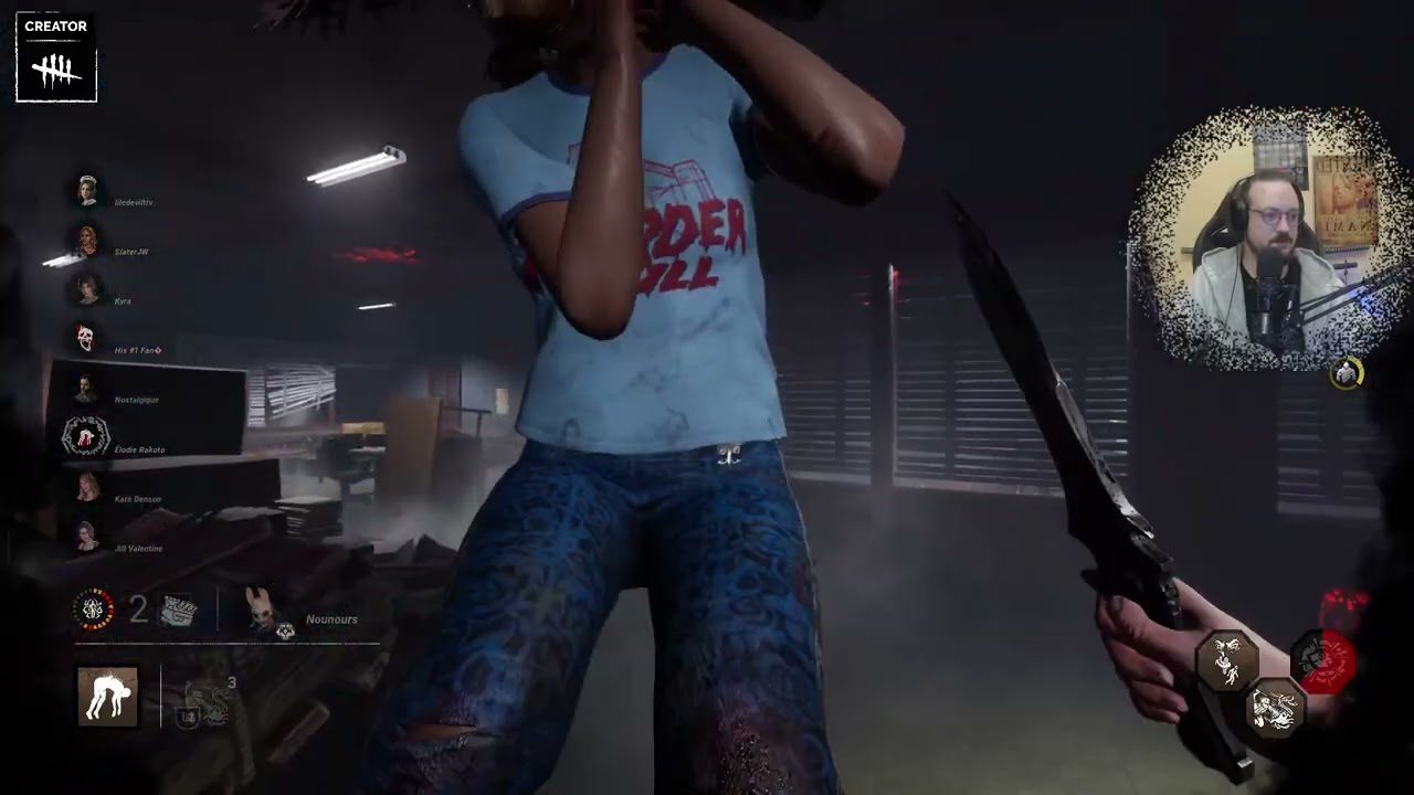 Wesker sur RCPD qui lag de zinzin en 2V8 (feat chasseuse) - DBD