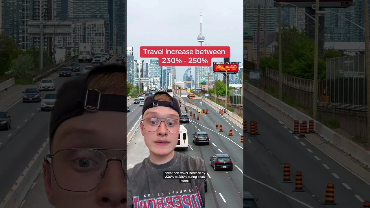 Gardiner Expressway traffic in Toronto has surged by up to 250% due to closures 
