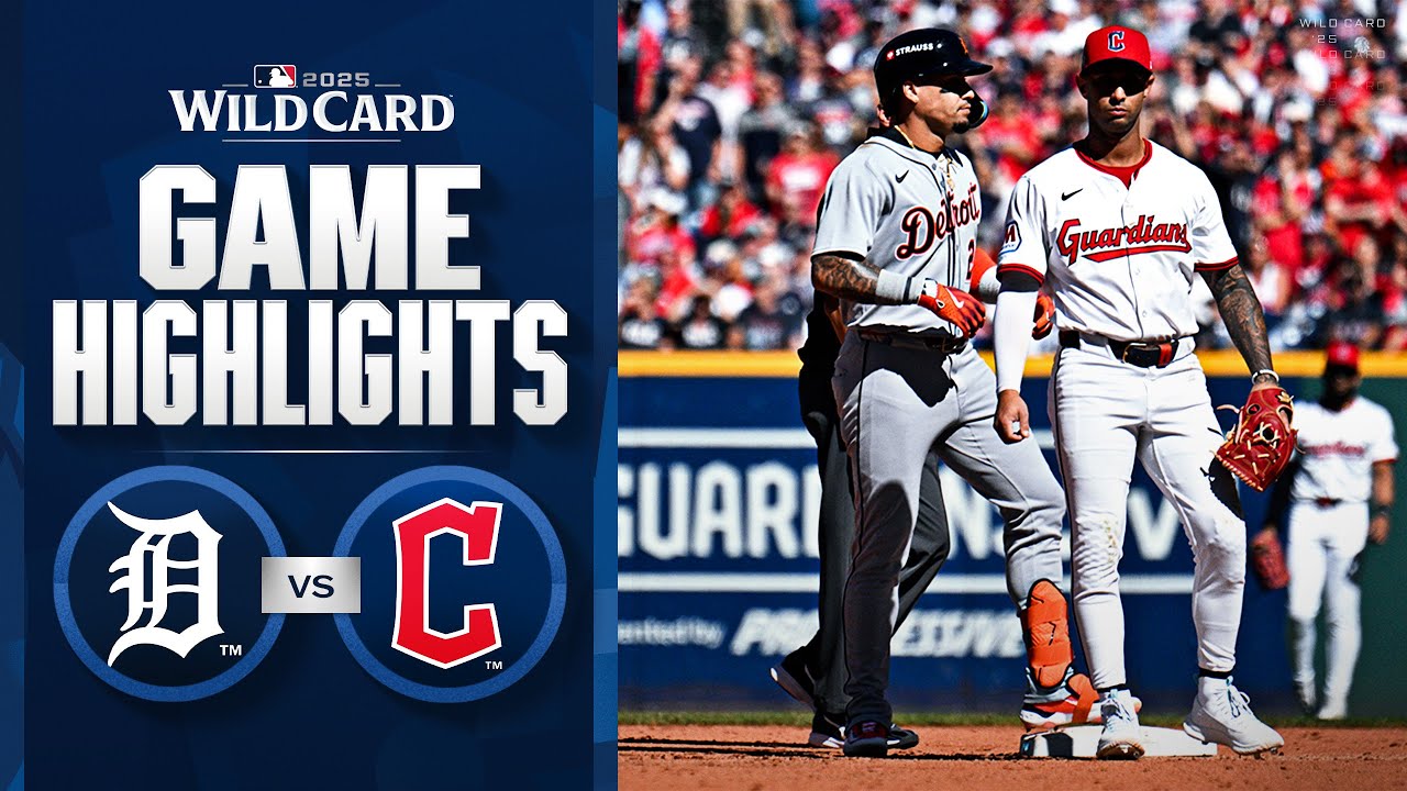 Tigers vs. Guardians AL Wild Card Game 2 Highlights (10/01/25) | MLB Highlights