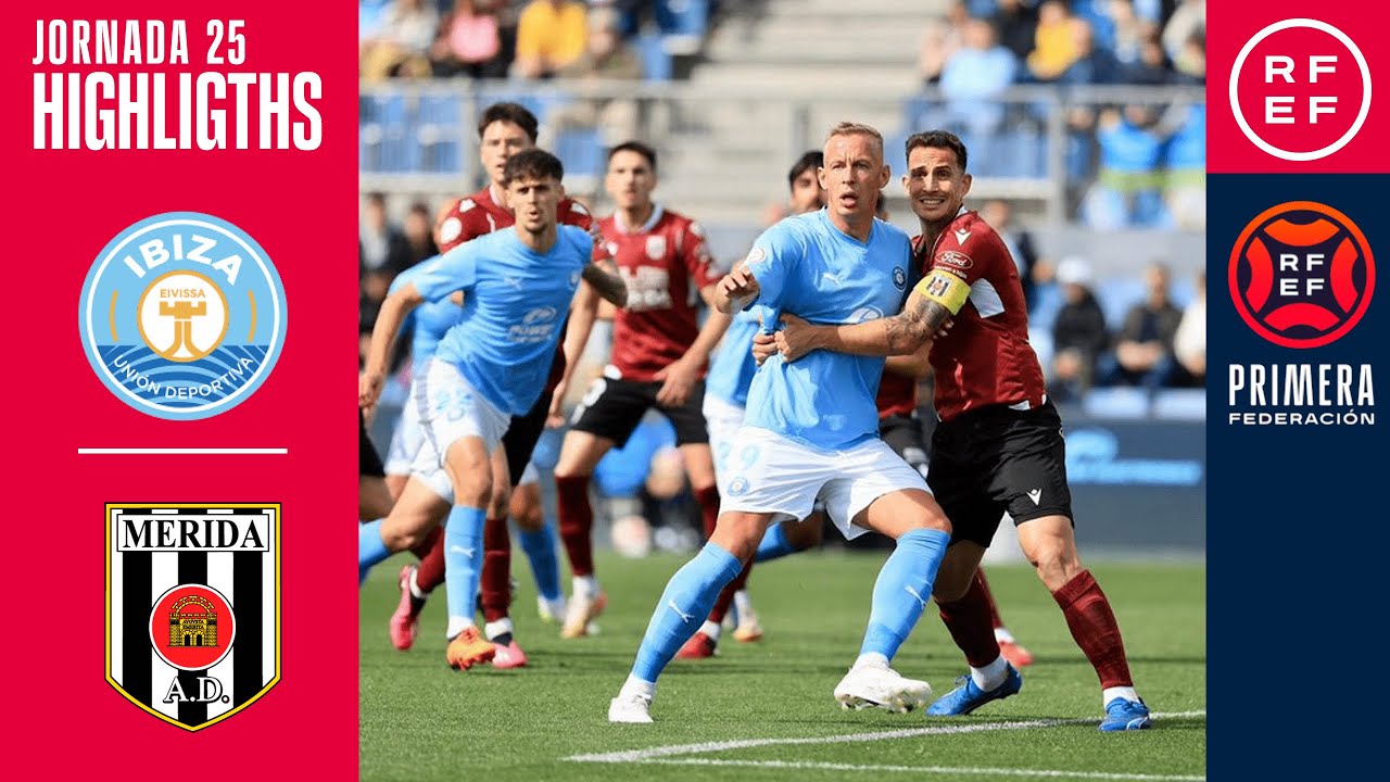 Resumen #PrimeraFederación | UD Ibiza 0-0 AD Mérida | Jornada 25, Grupo 2