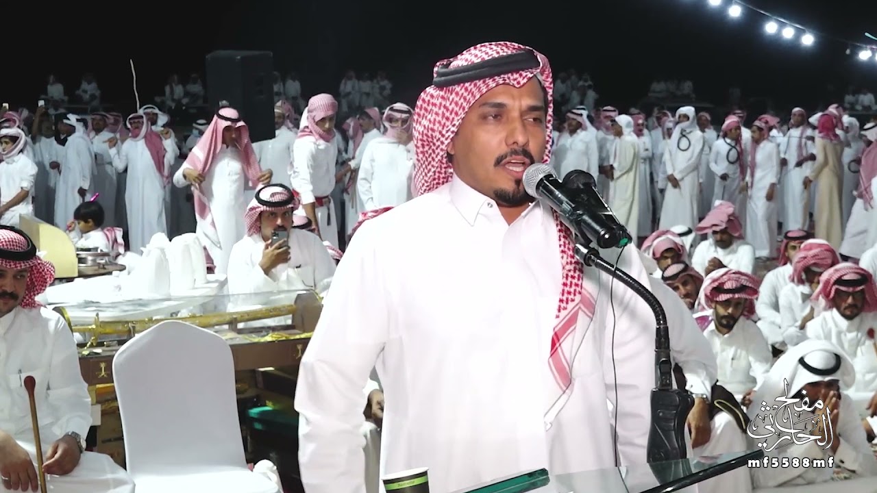 ( بدع تسليمة بندر الأحمري ورد علي العبسي ) في زواج أبناء الشيخ سعد بن عبدالله الحارثي.