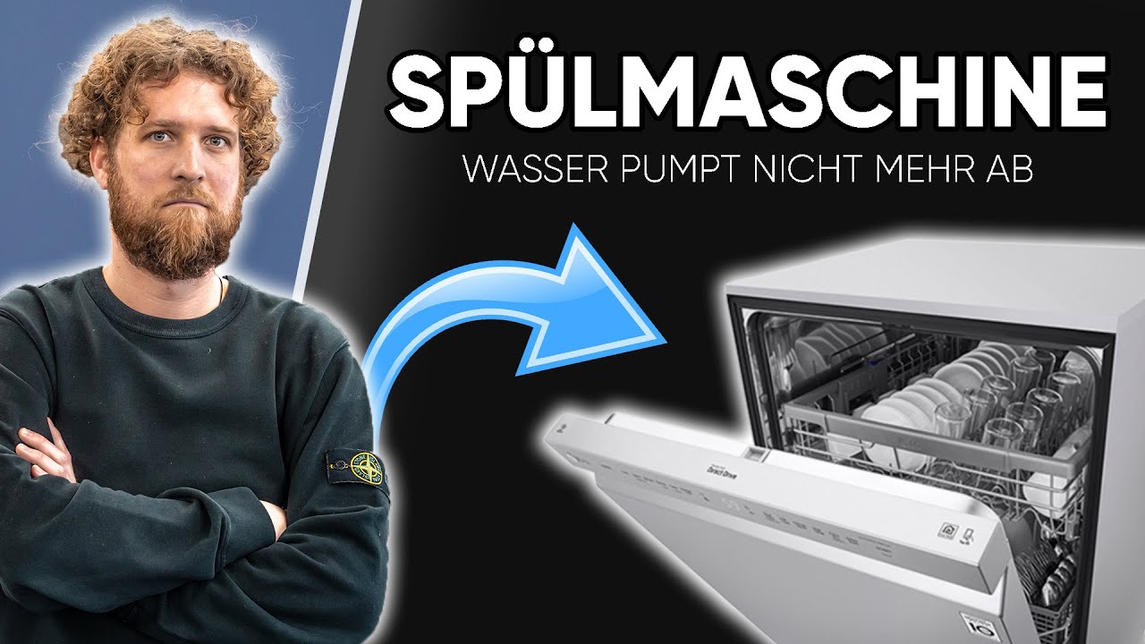 Spülmaschine pumpt NICHT ab - Mach das, wenn das Wasser nicht mehr abläuft!