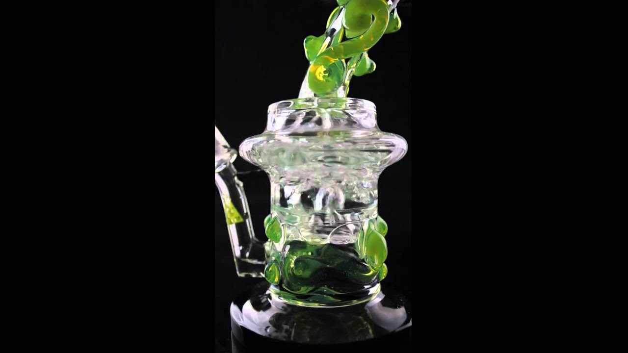 Nexus Glass Black Lip Halo with Swirls