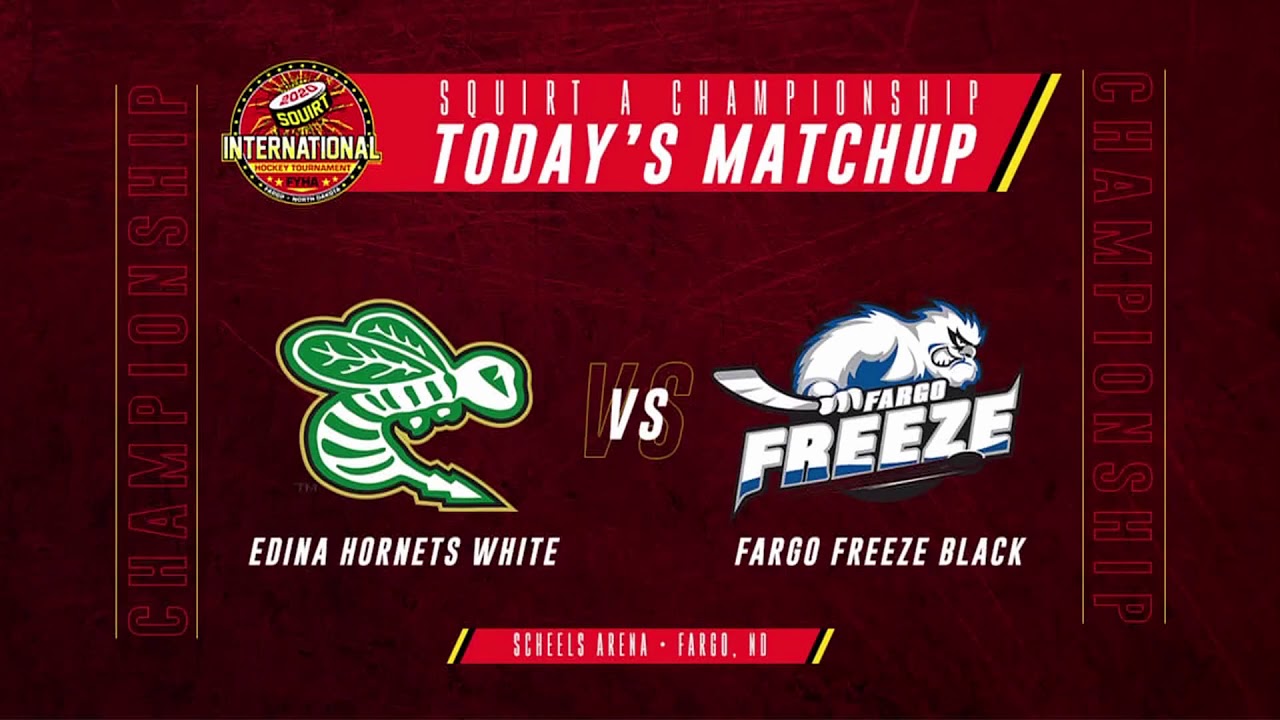 Squirt A International Championship 2020   Fargo Freeze Squirt A Black vs Edina