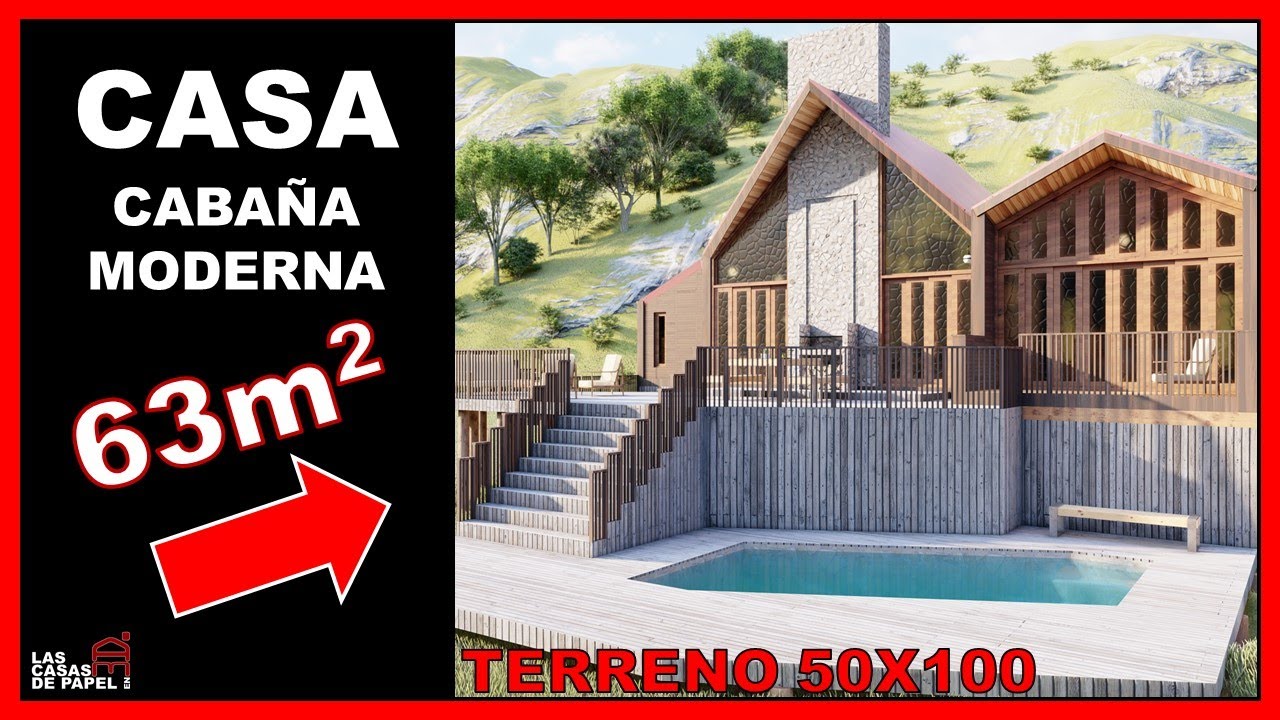 ⛺CABAÑA MODERNA ► Recorrido VIRTUAL 3D de Casa LONQUIMAY # 015 🏡✔