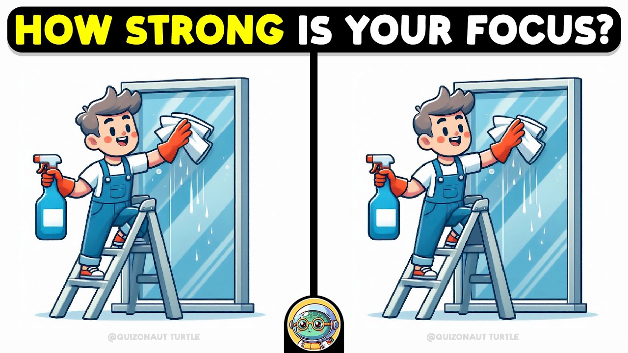 🐢🧩 Find 3 Differences | Sharpen Your Focus 🧩🐢 | Quizonaut Turtle