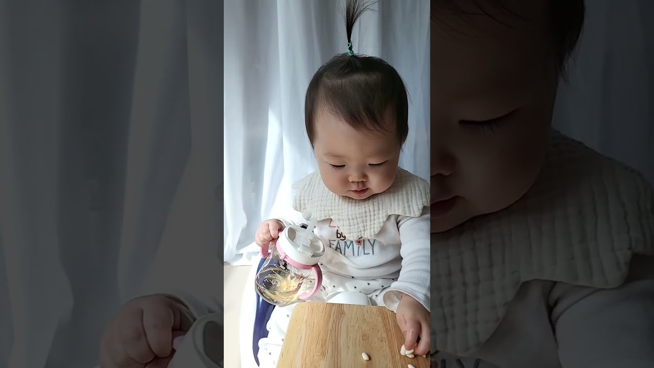 윤지 까까 먹방 #koreanbaby #koreanbabymukbang