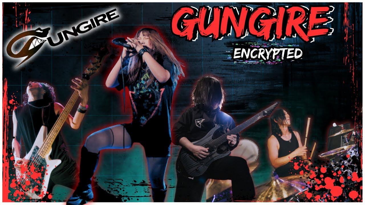 GUNGIRE - Encrypted | This song is AWESOME! | BOSS Coffee and JROCK #shreddawg