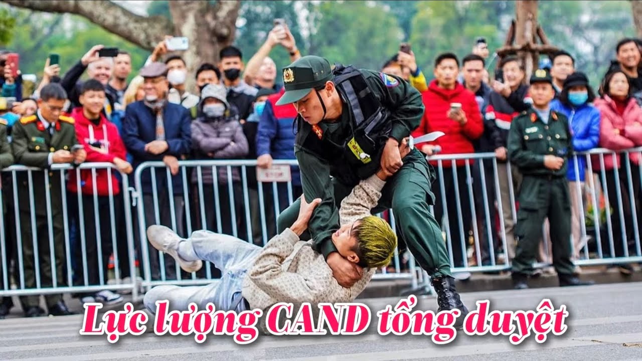Lực lượng Công An biểu diễn Trấn áp tội phạm, Khí công, Mô tô hộ tống, dẫn đoàn…