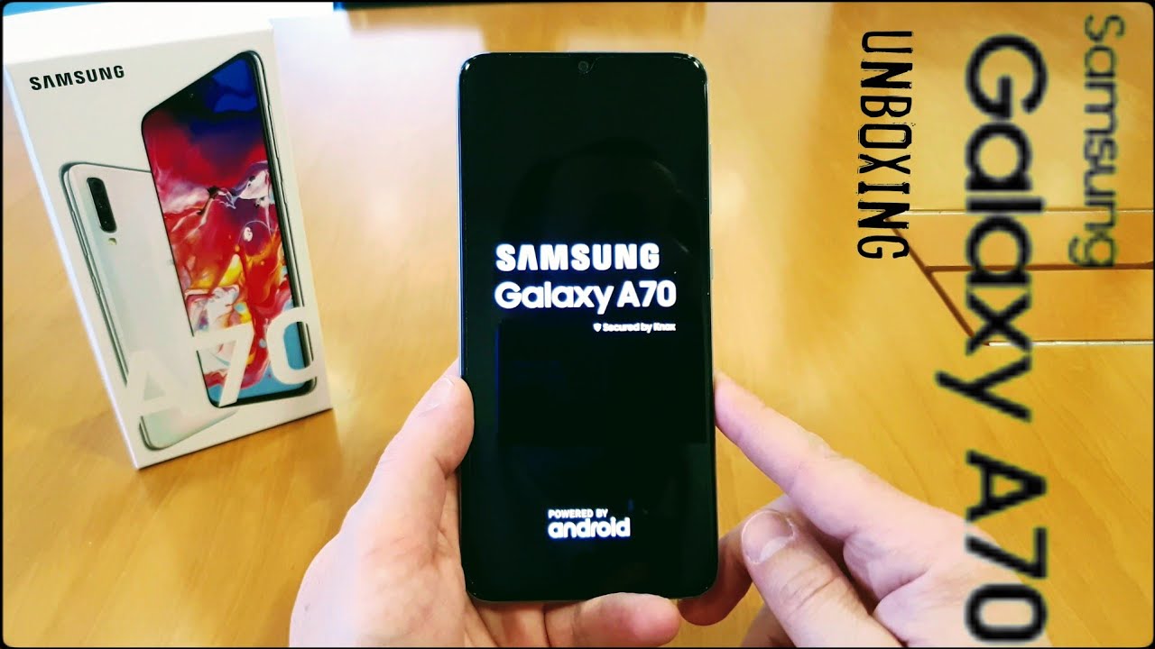 SAMSUNG GALAXY A70 UNBOXING y CONFIGURACION INICIAL (parte 1)