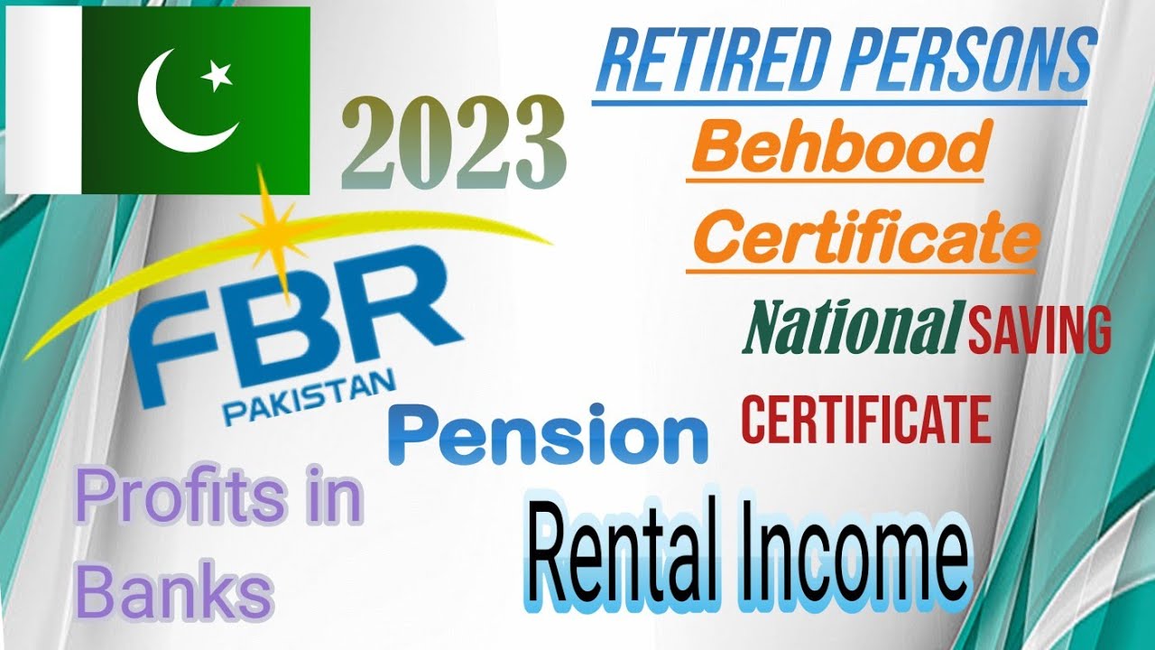How to File Income Tax Return for Pensioner Person 2023| Behbood Certificate|Rental income