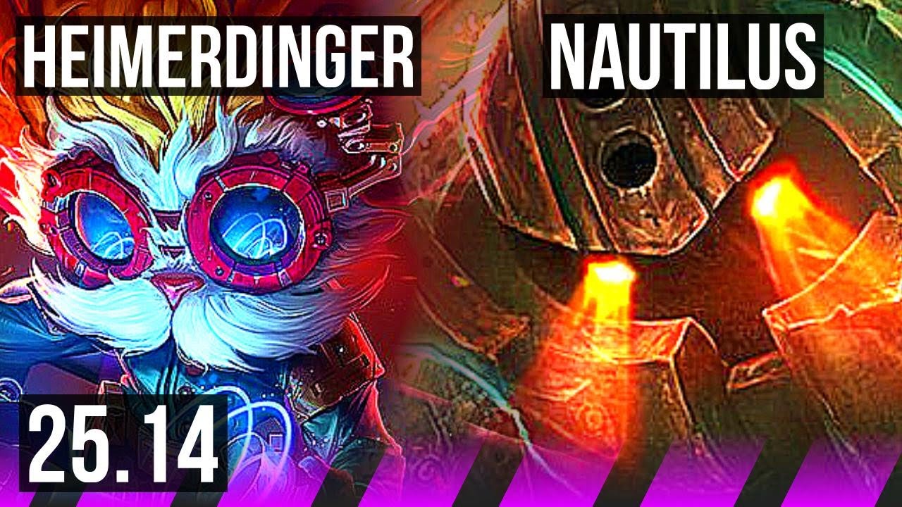 HEIMERDINGER & Aphelios vs NAUTILUS & Kai'Sa (SUP) | KR Diamond | 25.14