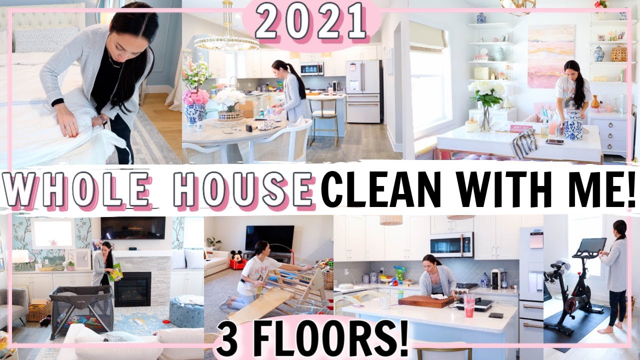 2021 WHOLE HOUSE CLEAN WITH ME! mini CLEANING MARATHON! | Alexandra Beuter
