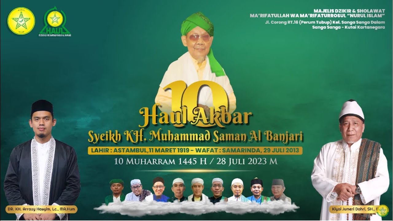Haul Ke-10 Tuan Guru Syekh KH. Mhammad Saman Al-Banjari || Abuya Dr. H. Arrazy Hasyim, MA.Hum