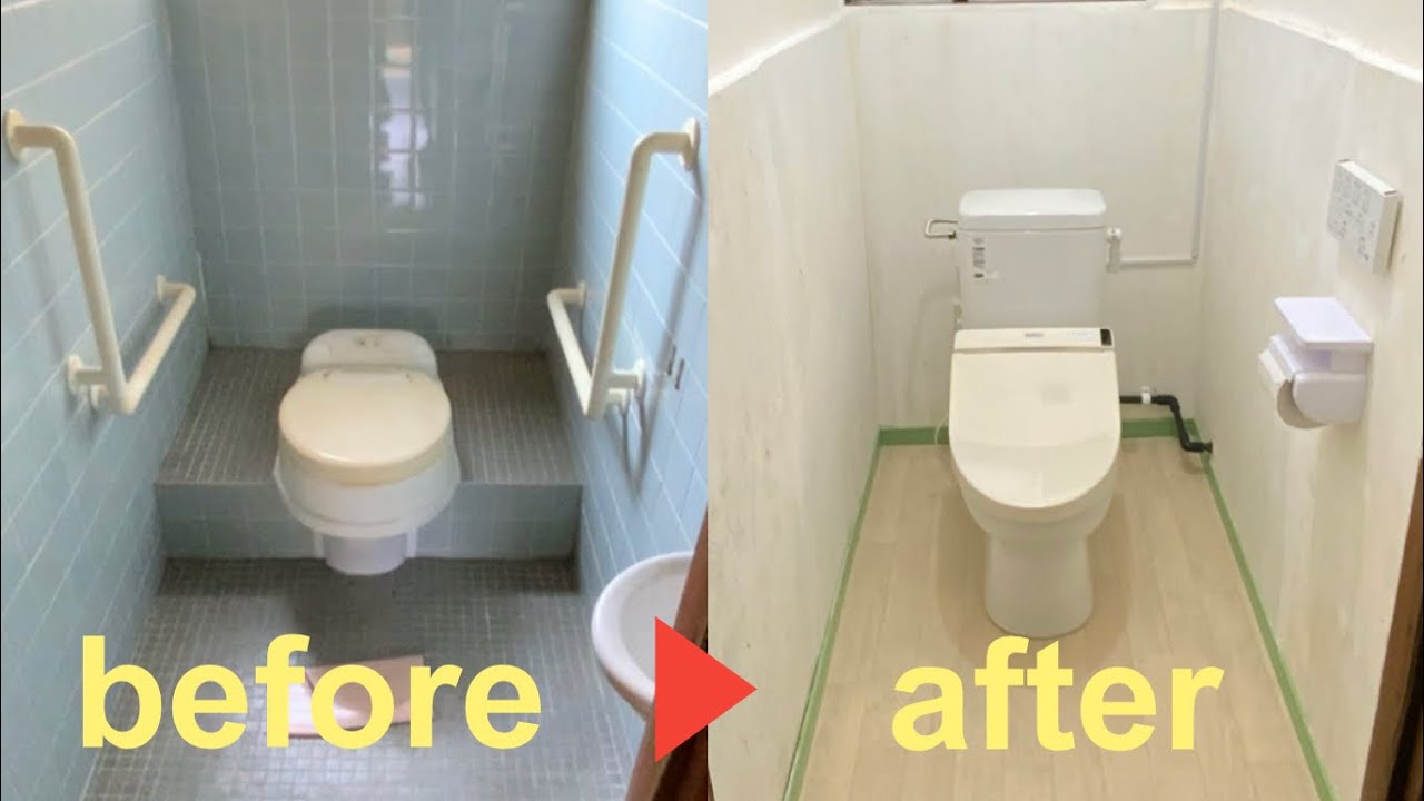 DIYで出来るボットン便所洋式トイレリフォーム