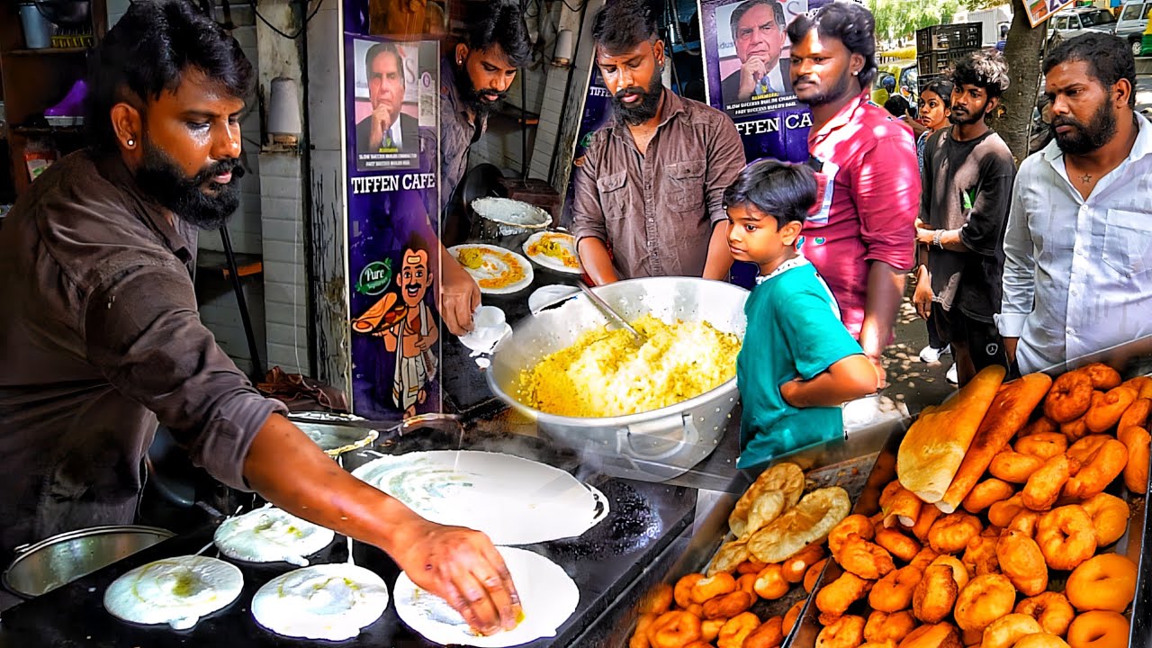 Bangalore Rajasekhar Engineer Serve Cheapest Tiffin | 1000 People Eat Everyday ₹20 Only |Street Food