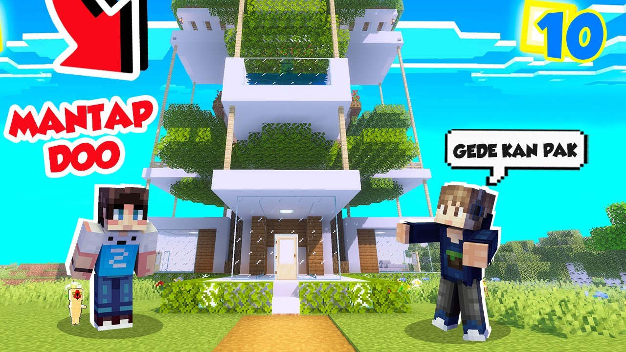 PERJUANGAN MEMBANGUN RUMAH UNTUK ODO PALING NGAKAK DI MINECRAFT!!!