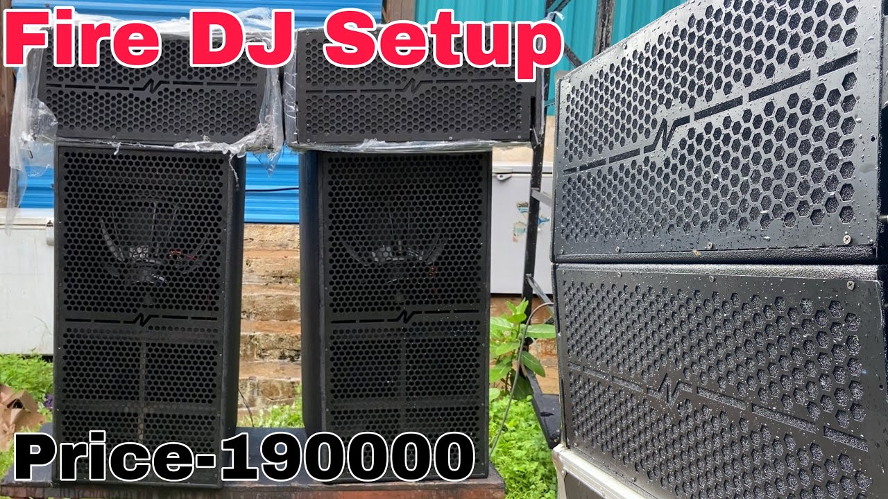 🔥Fire DJ Setup (N-LABS) 2 Bass, 2 Line Array,Amplifier 190000