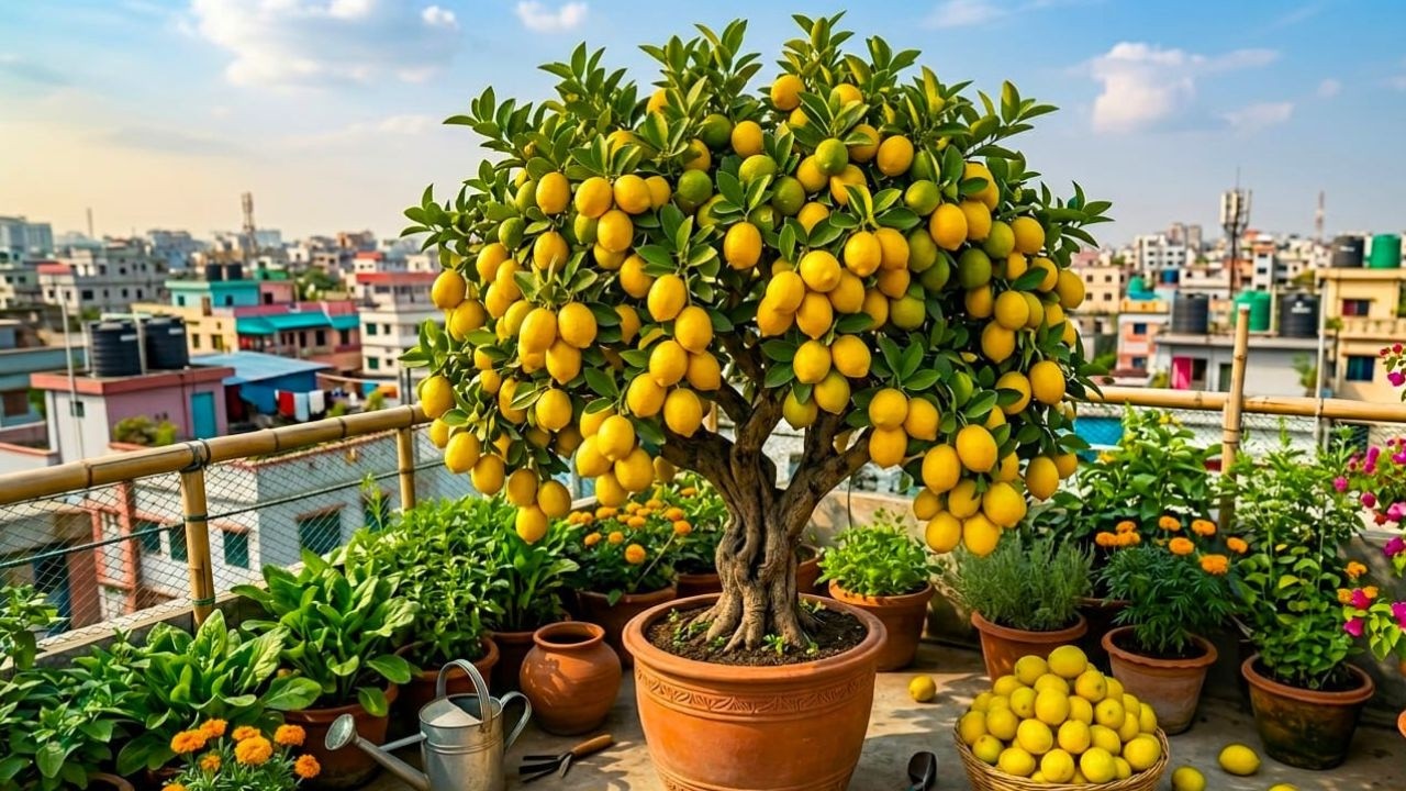 🔴LIVE  🌱 🍋 Growing Lemon Trees on a Rooftop Garden | Easy Tips for Beginnerse #livestream #live
