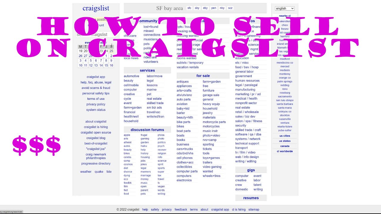 Как продавать на Craigslist | Полное пошаговое руководство