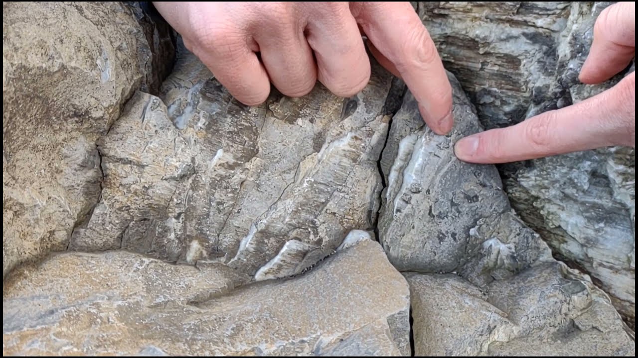 Sinistral and dextral slickenfibres