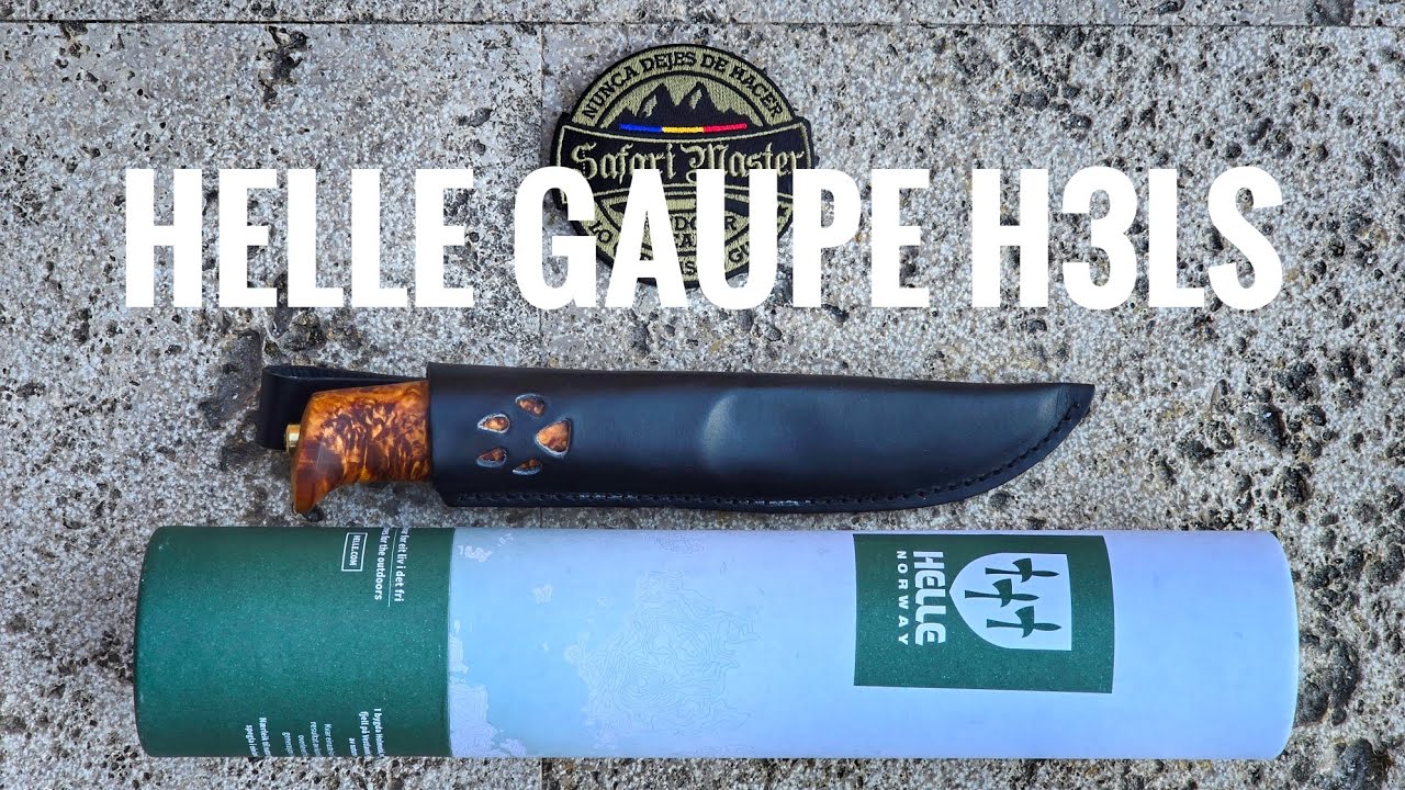 Os muestro un cuchillo para actidades al aire libre, un Helle Gaupe en acero trilaminado  H3ls.