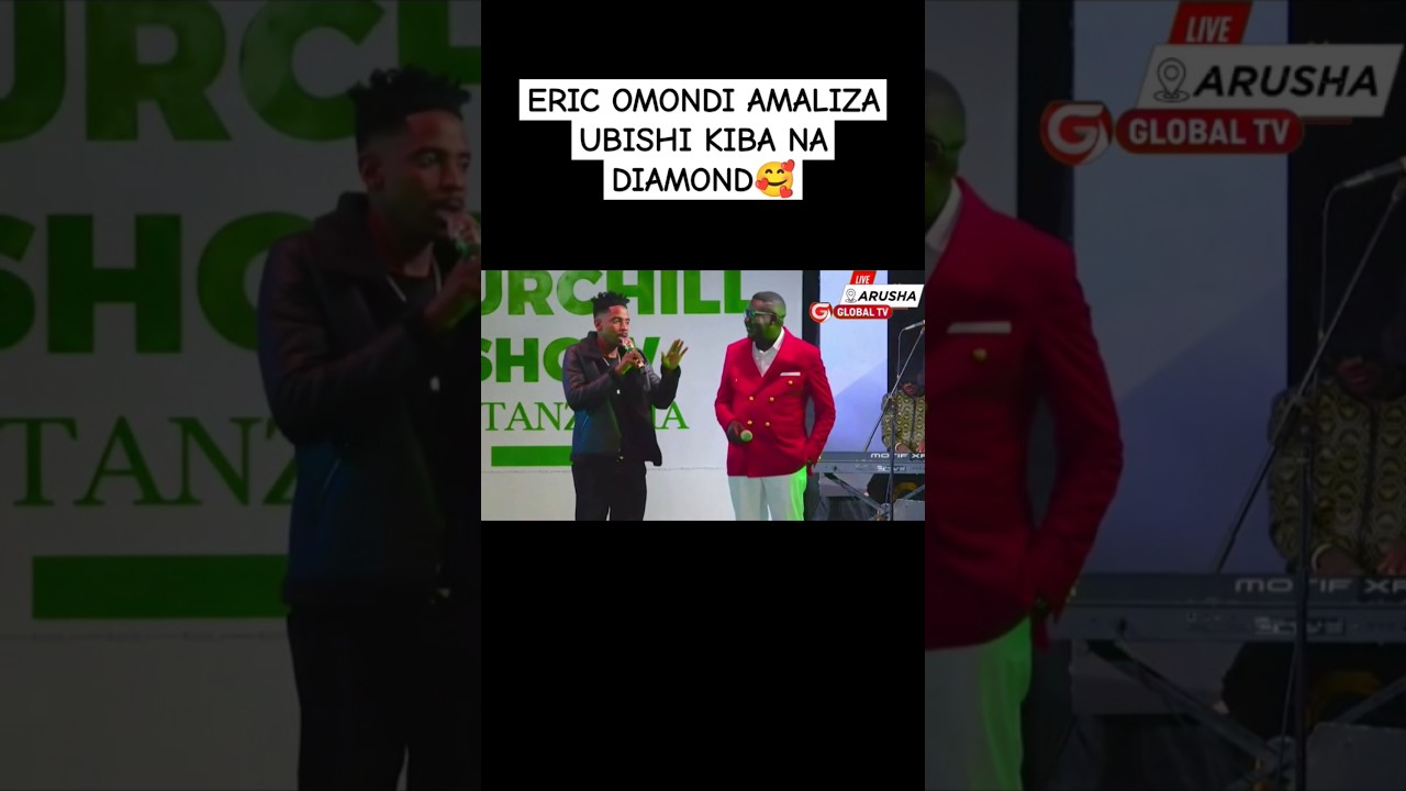 ERIC OMONDI AMALIZA UBISHI KIBA NA DIAMOND🥰 #comedy #alikiba #ericomondi #globaltv #diamondplatnumz