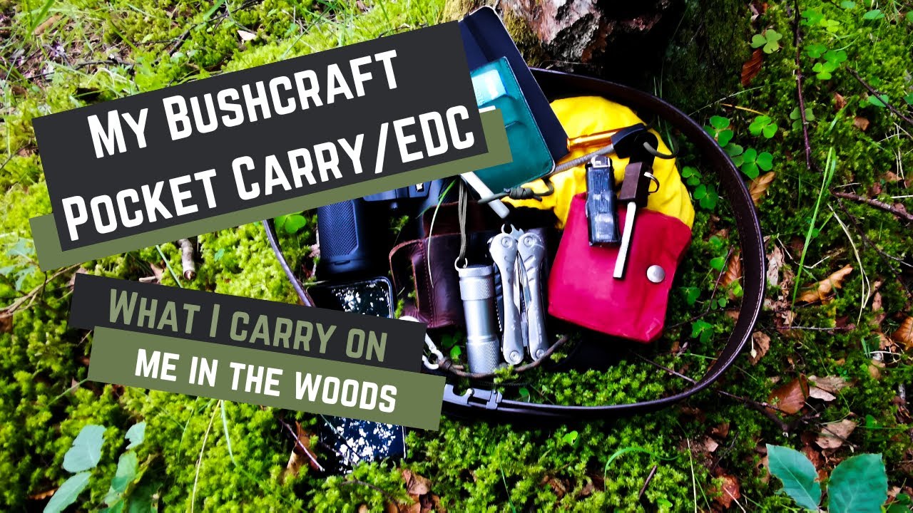 My BUSHCRAFT Pocket Carry/EDC | What I Carry on Me in the WOODS