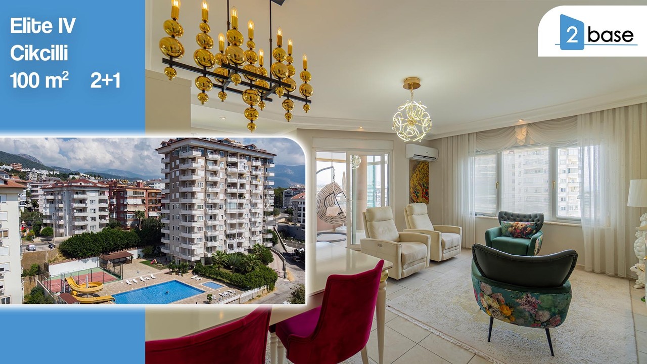 Seaview 2+1 apartment in Alanya Cikcilli !