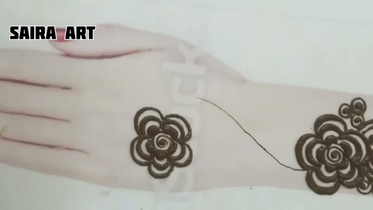kafif mehandi design easy way shots# full slomo video link in my description