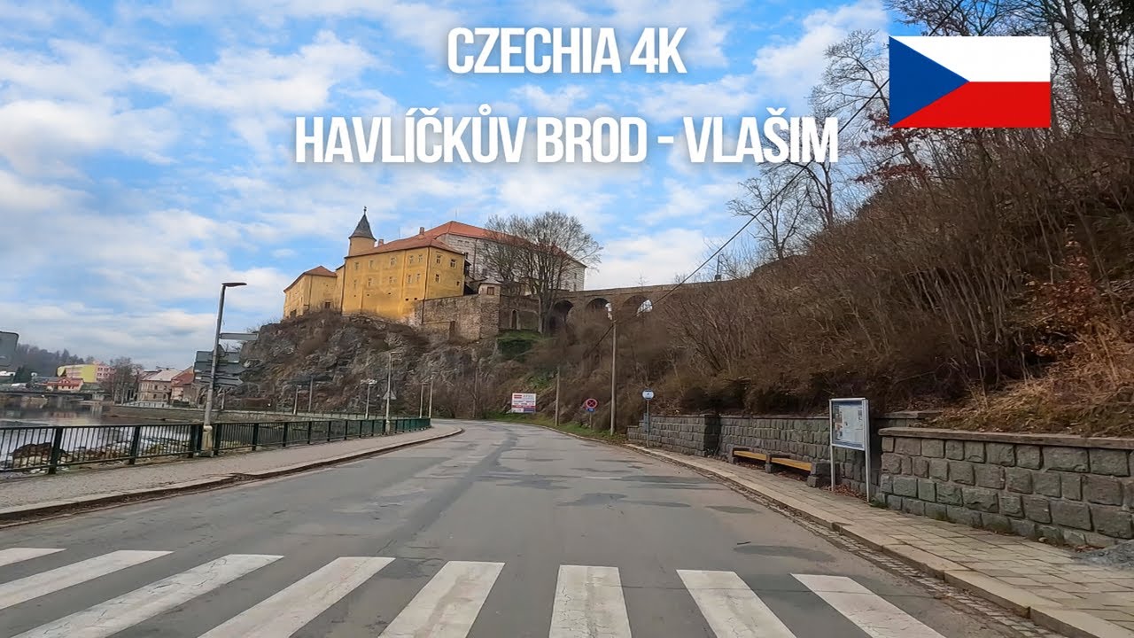 Relaxing Real-Time Drive 🚗 Central Bohemia, Czechia | Havl&iacute;čkův Brod &rarr; Ledeč nad S&aacute;zavou &rarr; Vla&scaron;im