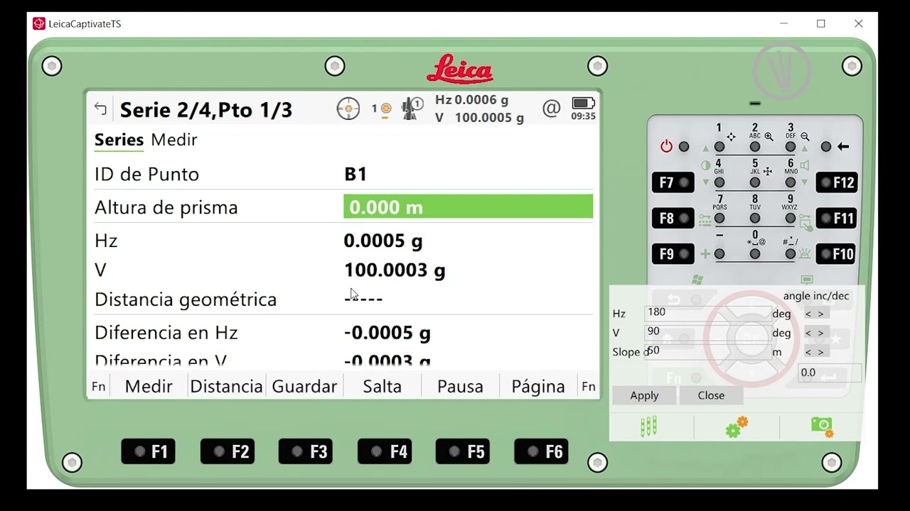 Tutorial Leica Captivate - Medición de series