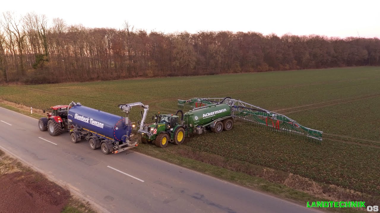 Gülle fahren 2019 | John Deere 6215R | Kotte Garant | Fendt 820 | Case 160 | Zubringer